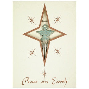 Peace On Earth Greeting Card Including Angel Musical Car Chimes