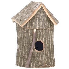 7" Poplar Bark Birdhouse